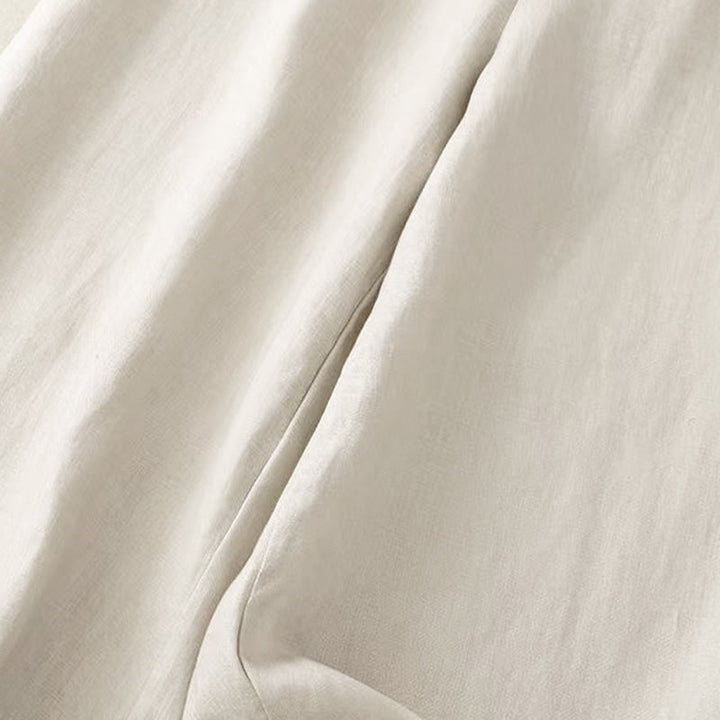 Pantalón capri de pierna ancha para mujer, de color liso, con un botón y bolsillos, estampado de Buddha Stones. - image 17