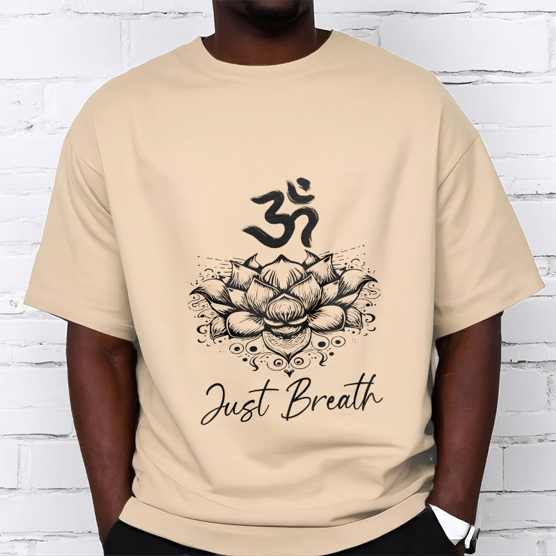 Camiseta informal de algodón con estampado de flor de loto y símbolo Buddha Stones - image 12
