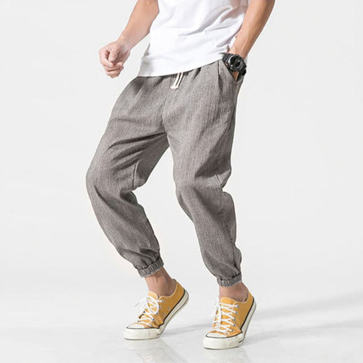 Pantalones de hombre con diseño de Buddha Stones y cordón ajustable con bolsillos - image 2