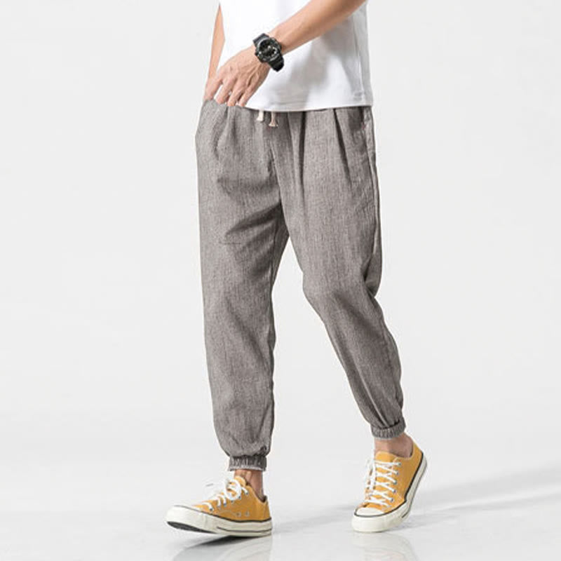 Pantalones de hombre con diseño de Buddha Stones y cordón ajustable con bolsillos - image 8