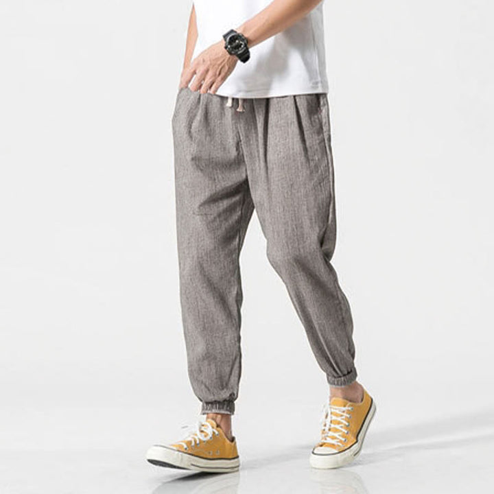 Pantalones de hombre con diseño de Buddha Stones y cordón ajustable con bolsillos - image 8