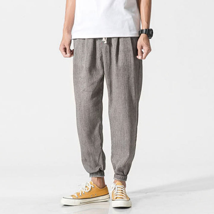 Pantalones de hombre con diseño de Buddha Stones y cordón ajustable con bolsillos - image 4