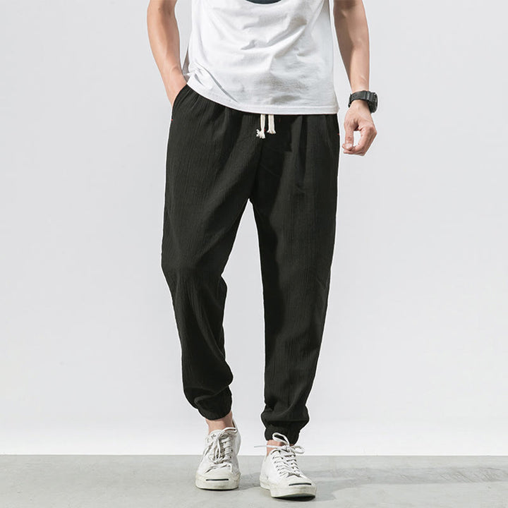 Pantalones de hombre con diseño de Buddha Stones y cordón ajustable con bolsillos - Negro - US/UK/AU46, EU56 (5XL) - image 14