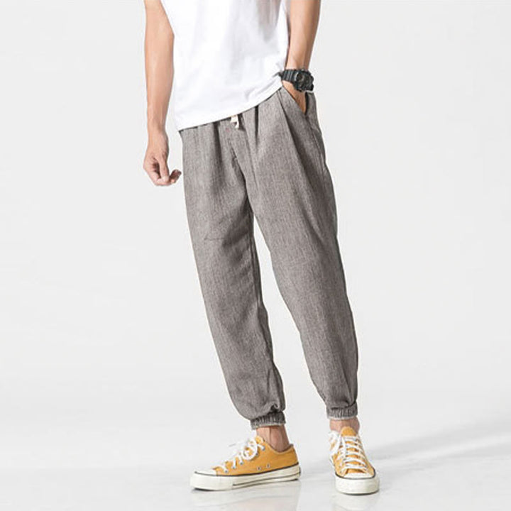 Pantalones de hombre con diseño de Buddha Stones y cordón ajustable con bolsillos - image 6
