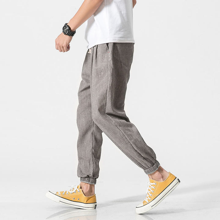 Pantalones de hombre con diseño de Buddha Stones y cordón ajustable con bolsillos - image 8