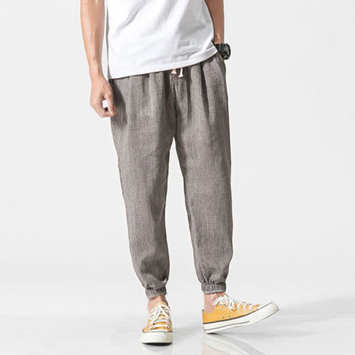 Pantalones de hombre con diseño de Buddha Stones y cordón ajustable con bolsillos - image 9