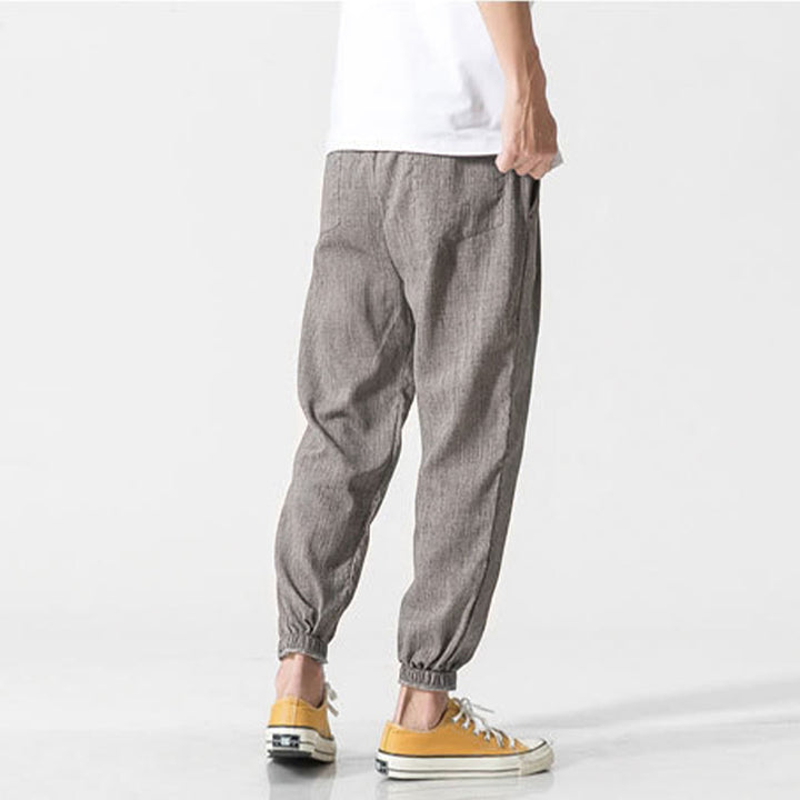 Pantalones de hombre con diseño de Buddha Stones y cordón ajustable con bolsillos - image 4