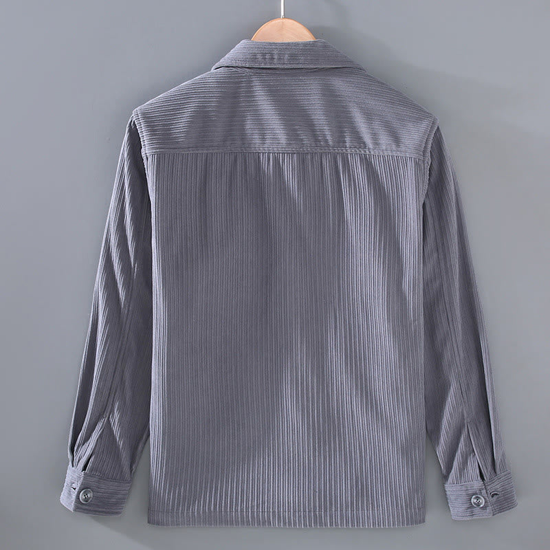 Chaqueta de hombre con solapa de manga larga, botones y bolsillos, con diseño de Buddha Stones otoñales - image 2