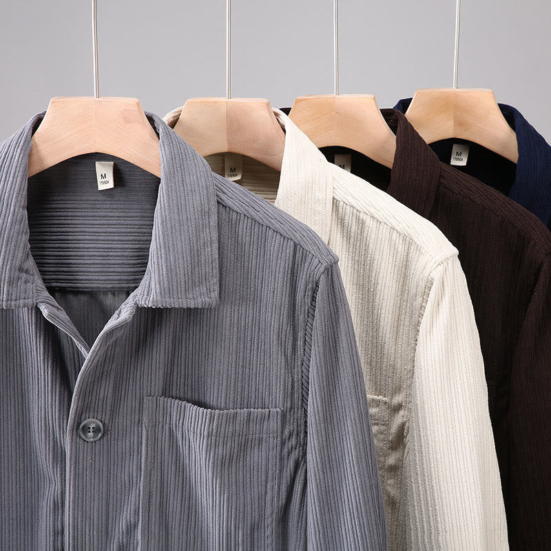 Chaqueta de hombre con solapa de manga larga, botones y bolsillos, con diseño de Buddha Stones otoñales - image 13