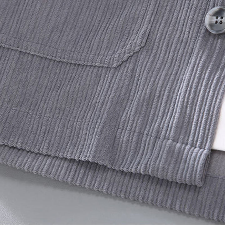 Chaqueta de hombre con solapa de manga larga, botones y bolsillos, con diseño de Buddha Stones otoñales - image 3