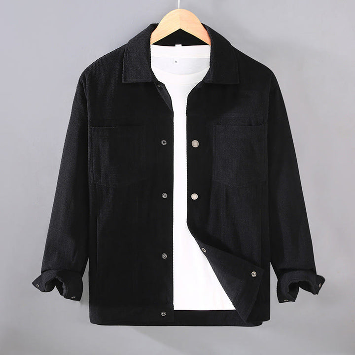 Chaqueta de manga larga para hombre con solapa y botones y bolsillos de Buddha Stones Commute - Negro - US/UK/AU42, EU52 (3XL) - image 7