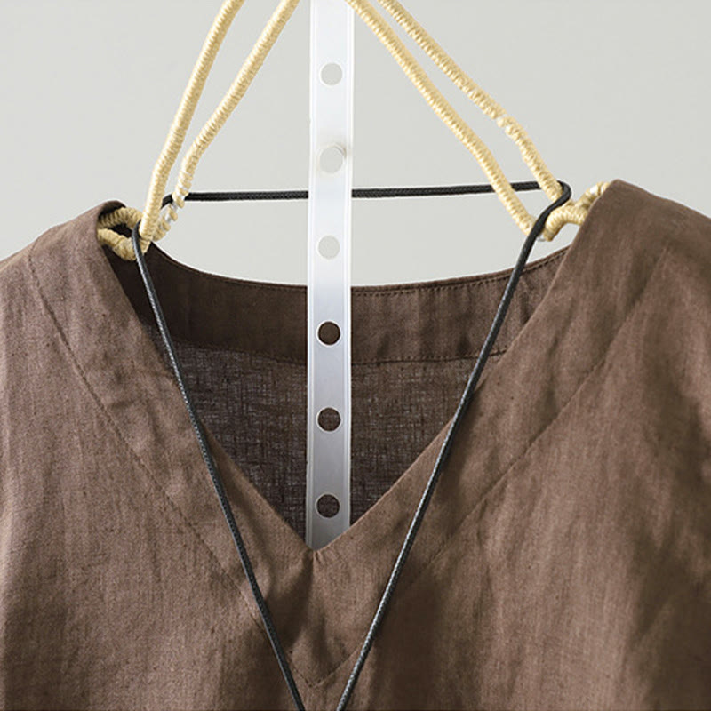 Chaleco vintage de verano con cuello en V y estampado de Buddha Stones para mujer - image 1