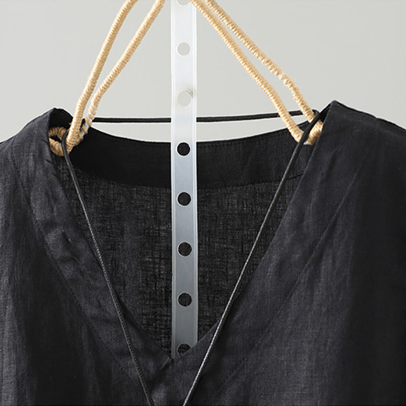 Chaleco vintage de verano con cuello en V y estampado de Buddha Stones para mujer - image 11