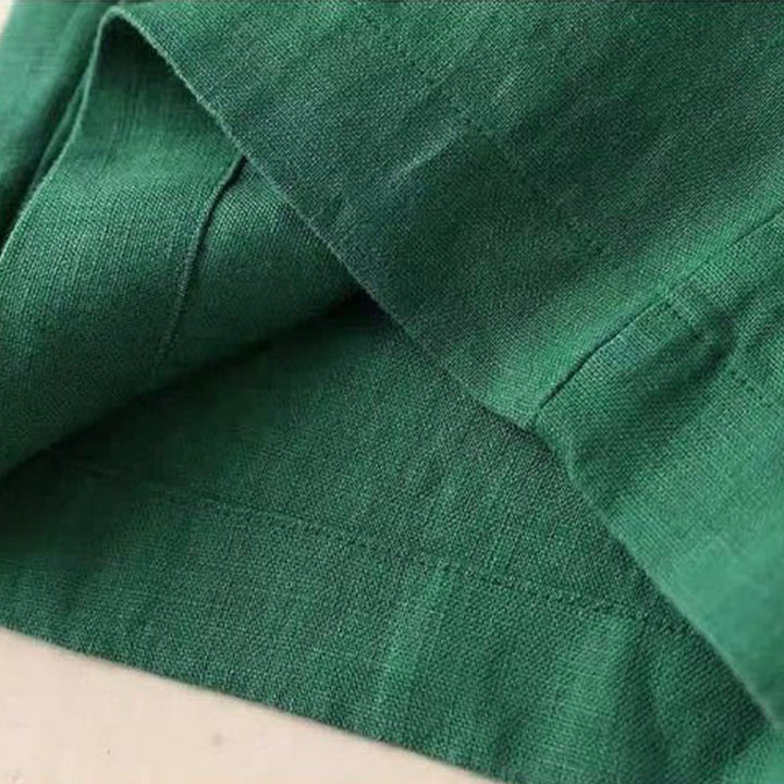 Pantalones casuales de cintura alta con cordones y pernera ancha con bolsillos de Buddha Stones - image 10