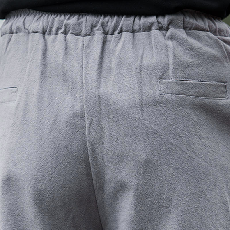Pantalones bombachos casuales de lino con bolsillos para hombre de Buddha Stones - image 18