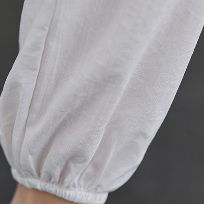 Conjunto de 2 piezas de camisa y pantalones de tai chi de algodón con Buddha Stones para mujer, ropa de meditación zen - image 14