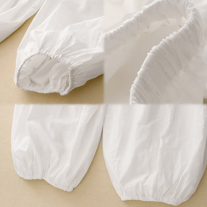 Pantalones harén informales con diseño sencillo y bolsillos para mujer con Buddha Stones - image 10