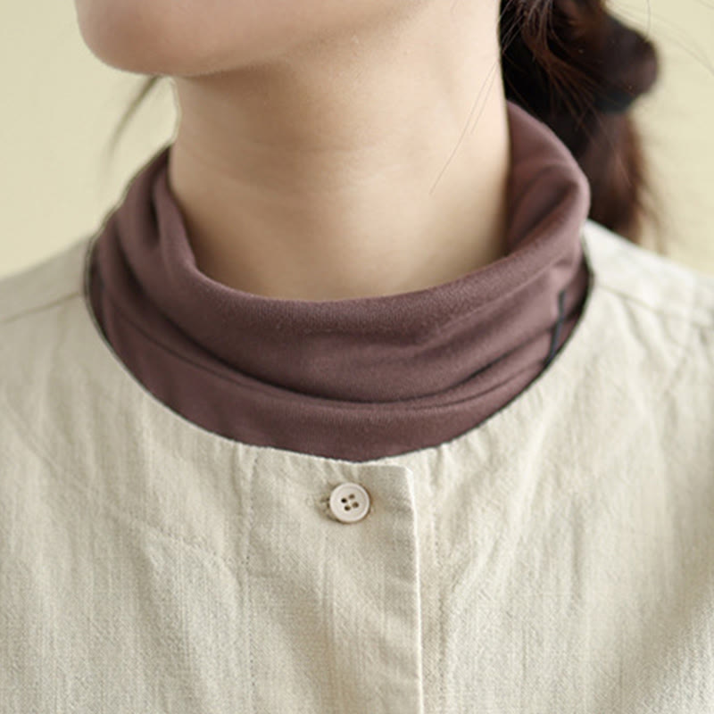 Chaqueta de lino y algodón de manga larga para mujer con diseño liso de Buddha Stones y bolsillos - image 8