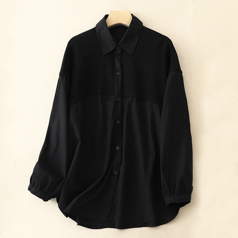 Chaqueta de pana de algodón con cuello alto y diseño liso de Buddha Stones para mujer - Negro - US14，UK/AU18，EU46 (2XL) - image 6