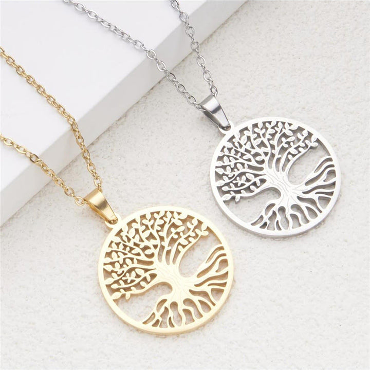 Colgante de acero de titanio con Buddha Stones y el Árbol de la Vida para la Iluminación - image 12