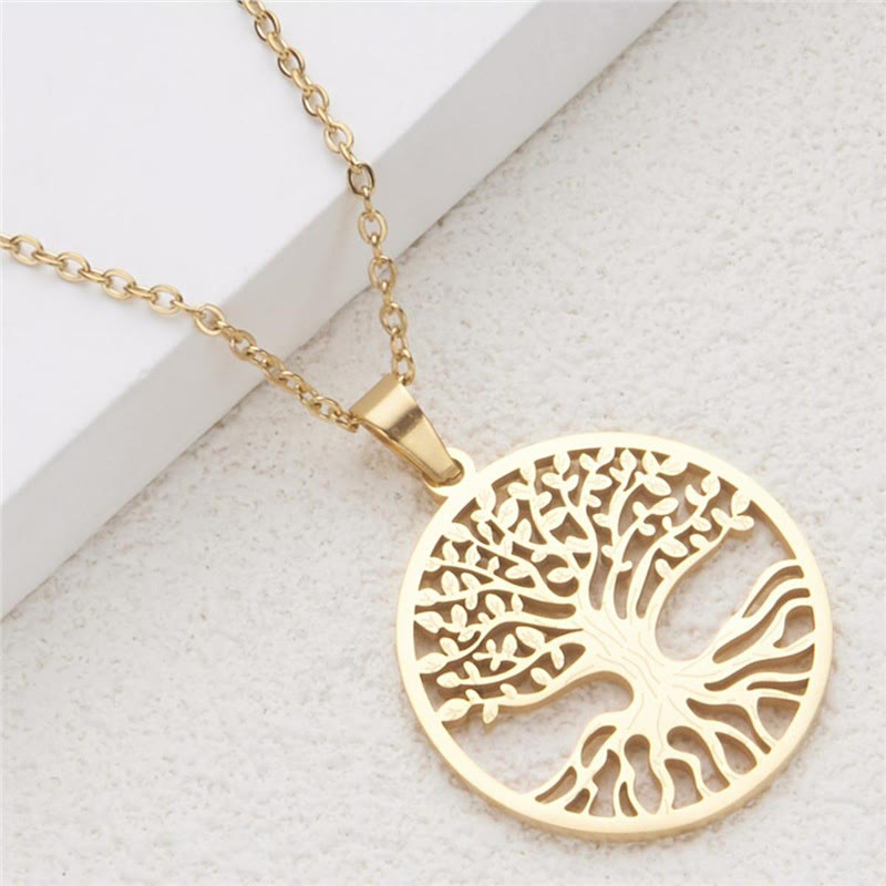 Colgante de acero de titanio con Buddha Stones y el Árbol de la Vida para la Iluminación - image 4