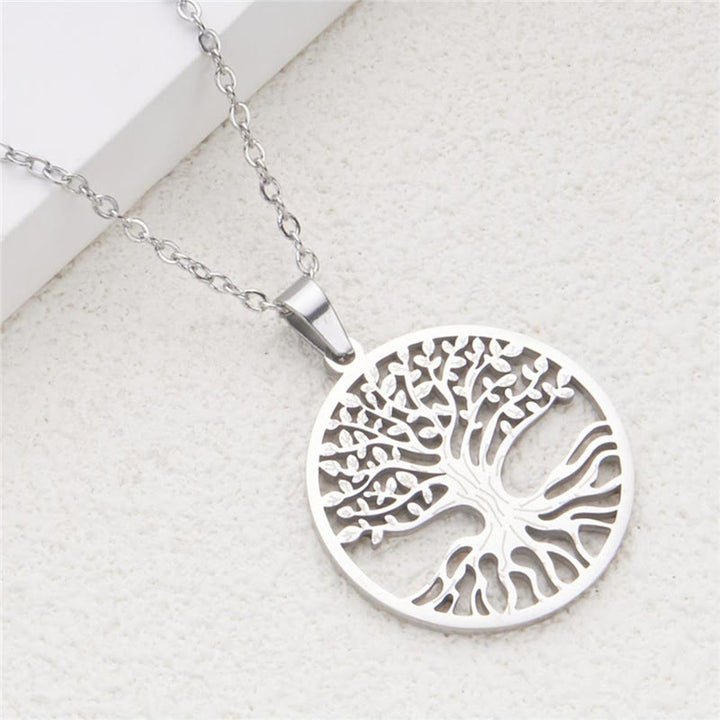 Colgante de acero de titanio con Buddha Stones y el Árbol de la Vida para la Iluminación - image 10