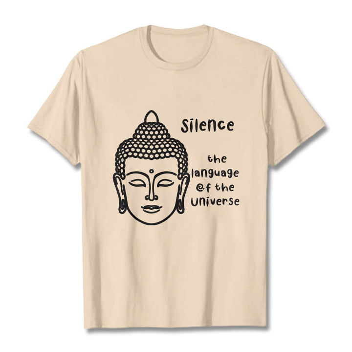 Camiseta de algodón con estampado de cabeza de Buda meditando y Buddha Stones de Buda - Sopa de mariscos - 2XL - image 9