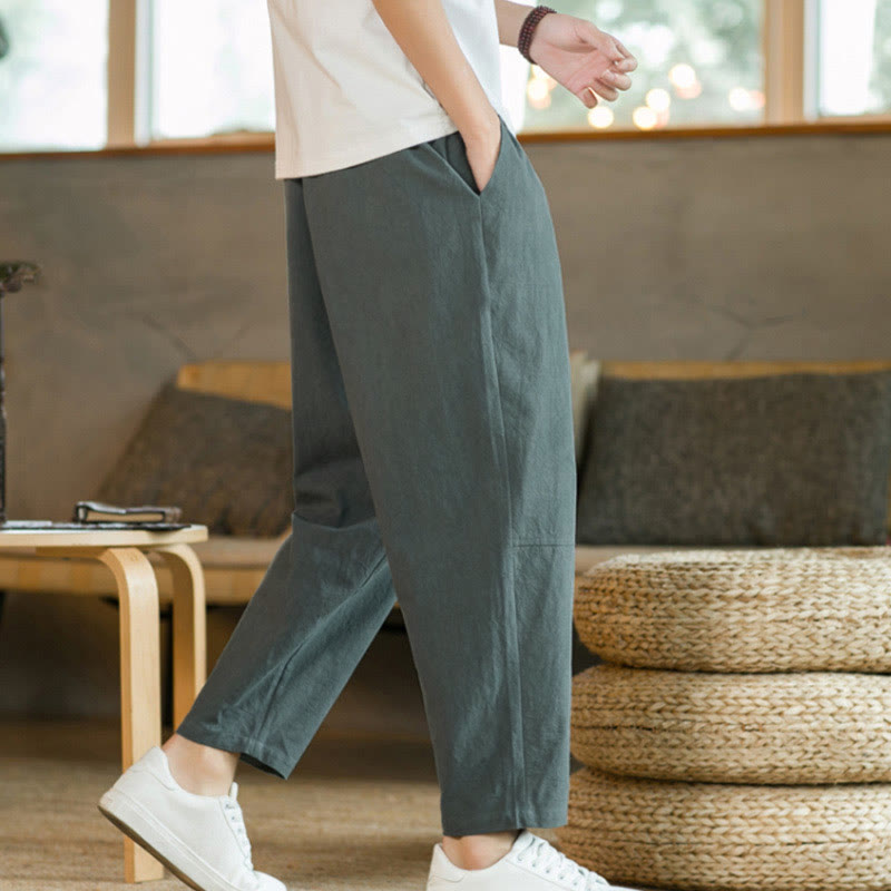 Pantalones de algodón de verano para hombre con bolsillos Buddha Stones - image 6