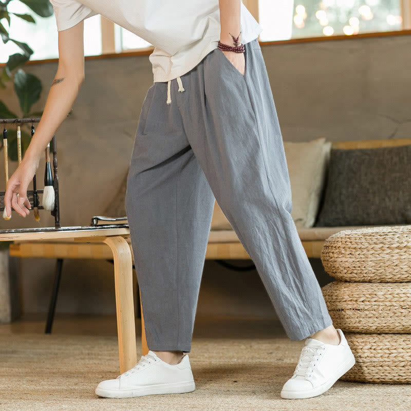 Pantalones de algodón de verano para hombre con bolsillos Buddha Stones - image 22