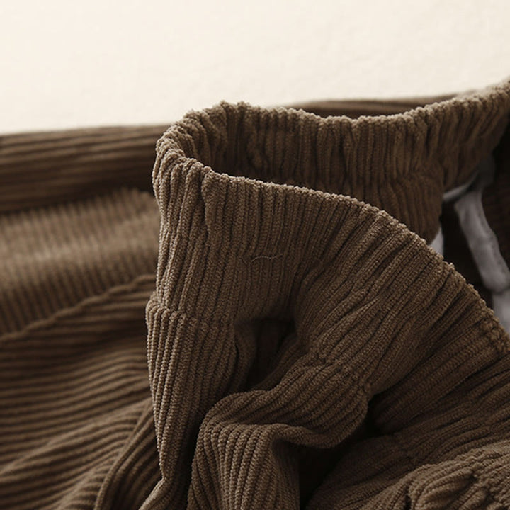 Pantalones harén de pana de algodón con bolsillos para mujer, estilo vintage, Buddha Stones Commute - image 1