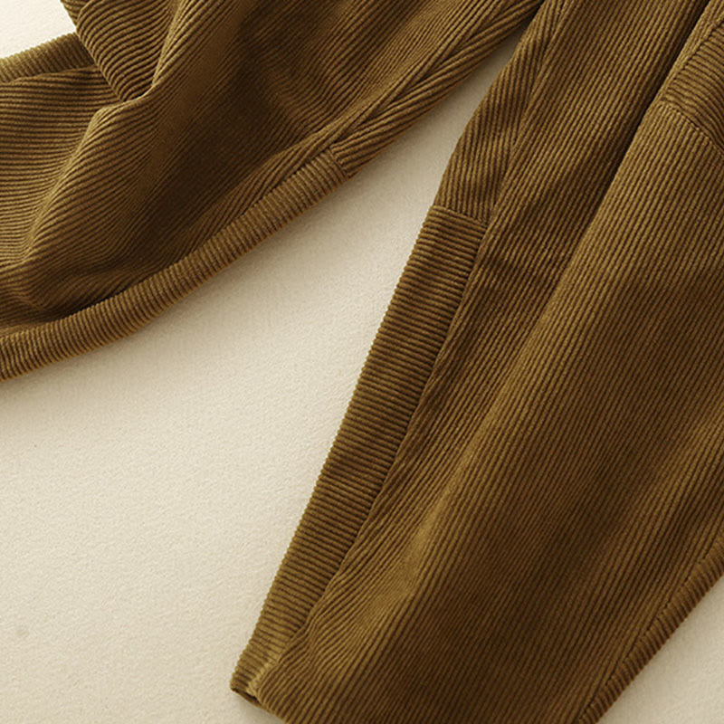 Pantalones harén de pana de algodón con bolsillos para mujer, estilo vintage, Buddha Stones Commute - image 21