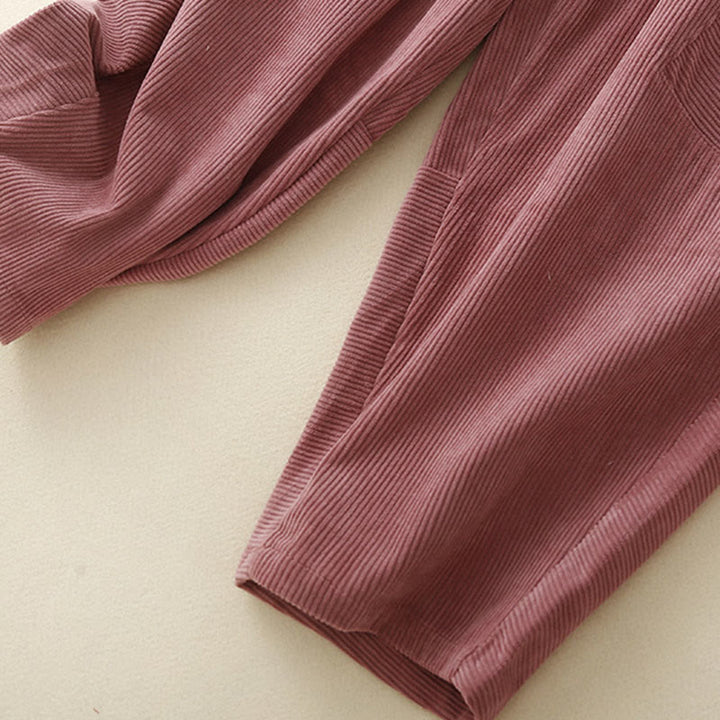 Pantalones harén de pana de algodón con bolsillos para mujer, estilo vintage, Buddha Stones Commute - image 17