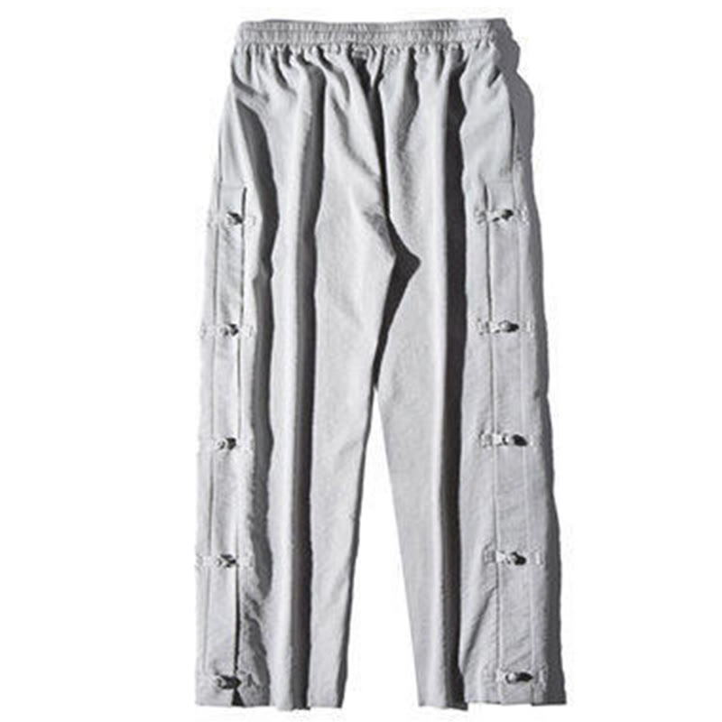 Pantalones anchos para hombre con bolsillos y diseño de grullas y botones de rana con estampado de Buddha Stones - image 22