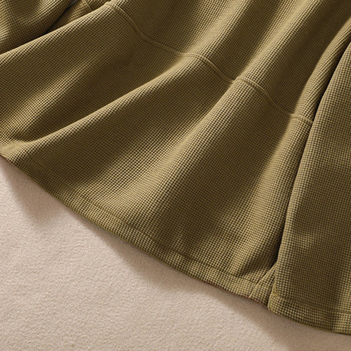 Chaqueta de algodón con solapa lisa y bolsillos para mujer de Buddha Stones - image 10