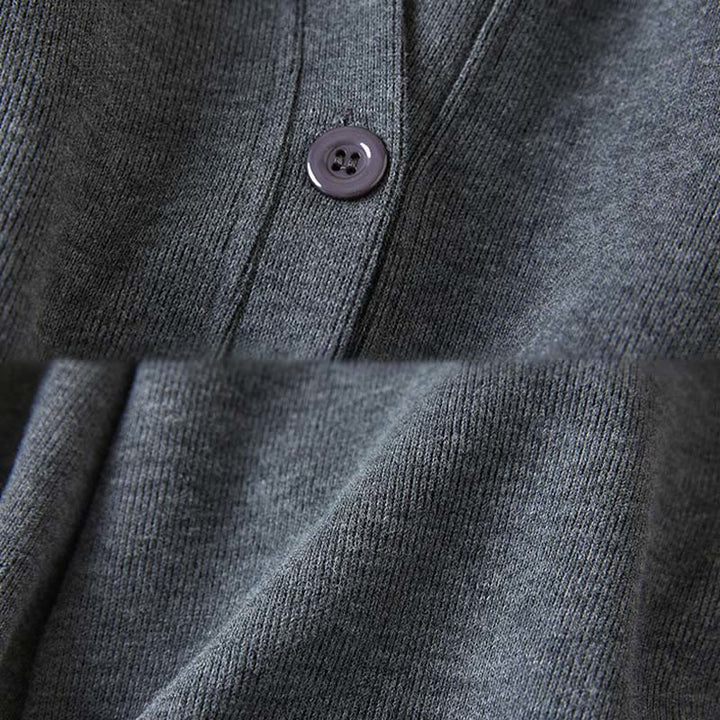 Chaqueta de algodón con capucha y bolsillos para mujer con botones lisos Buddha Stones - image 5
