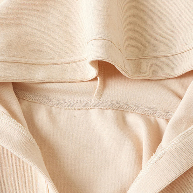 Chaqueta con capucha y bolsillos para mujer con estampado de Buddha Stones y botones lisos. - image 10