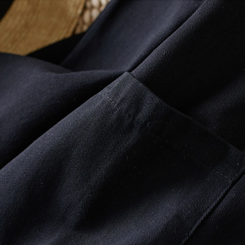 Chaqueta de traje de algodón para mujer con botones lisos y bolsillos de Buddha Stones - image 14
