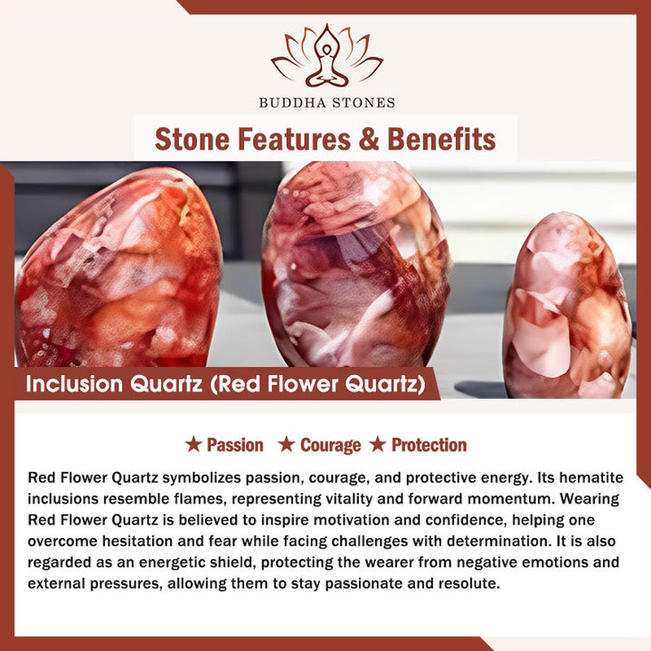 Collar con colgante de Buddha Stones en plata de ley 925 con cabeza de gato y cuarzo rojo natural, protección y flor. - image 5