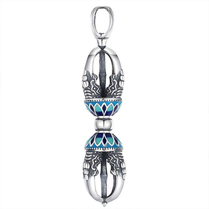 Colgante de collar con Buddha Stones y cobre tibetano Vajra Dorje con poder espiritual - image 5