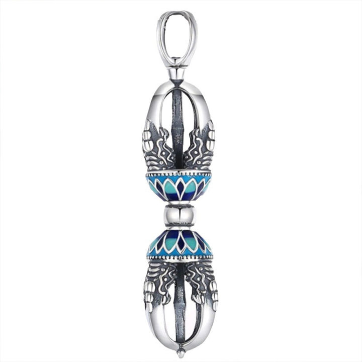 Colgante de collar con Buddha Stones y cobre tibetano Vajra Dorje con poder espiritual - image 5