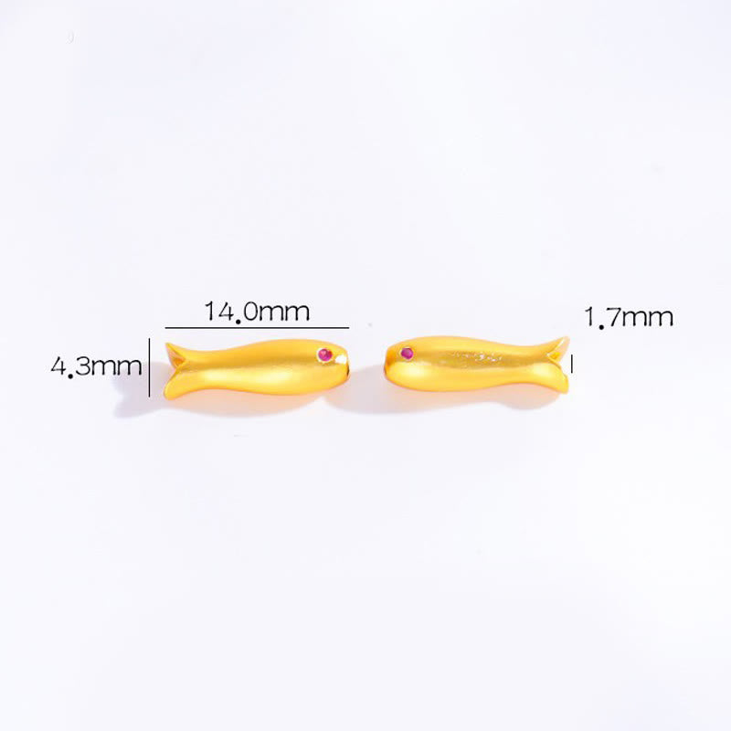 Pulsera de cuerda de cobre con Buddha Stones y pez koi de la suerte - image 8