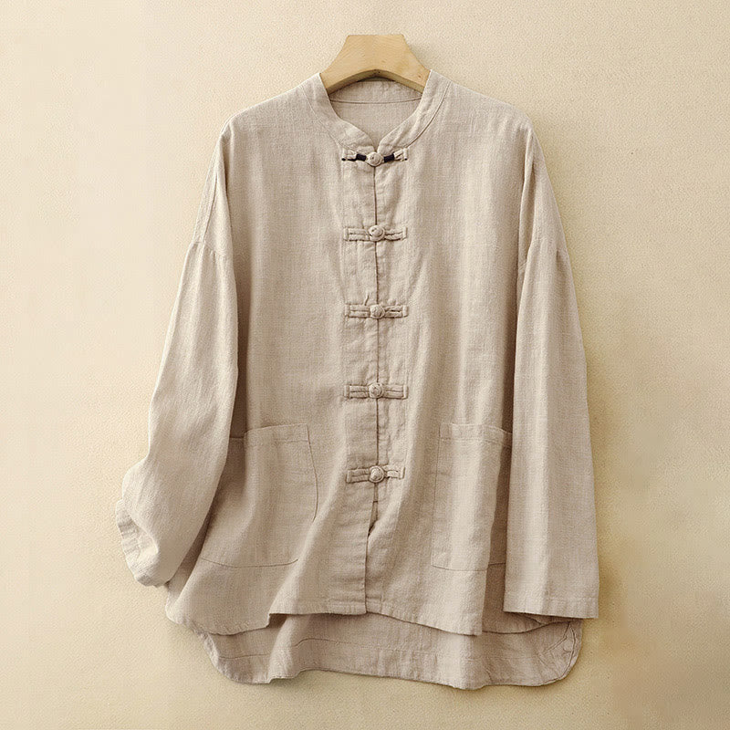 Ropa informal de algodón con Buddha Stones - Lino - US12, UK/AU16, EU44 (2XL) - image 0