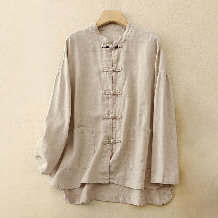Ropa informal de algodón con Buddha Stones - Lino - US12, UK/AU16, EU44 (2XL) - image 0