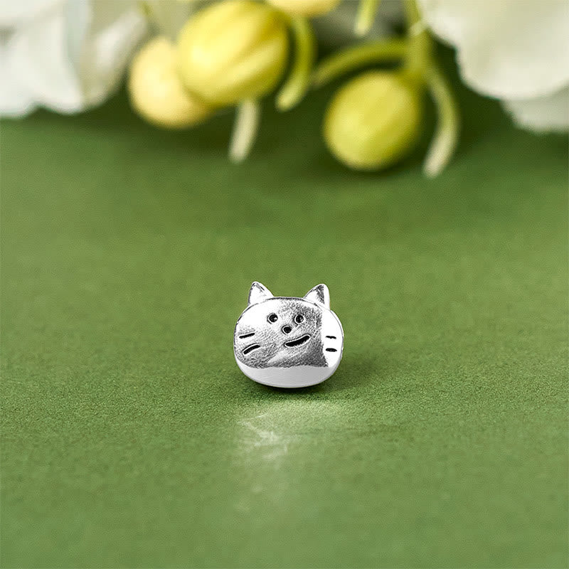 Pulsera de cadena con mini gato bendecido de plata de ley 925 con Buddha Stones - image 10