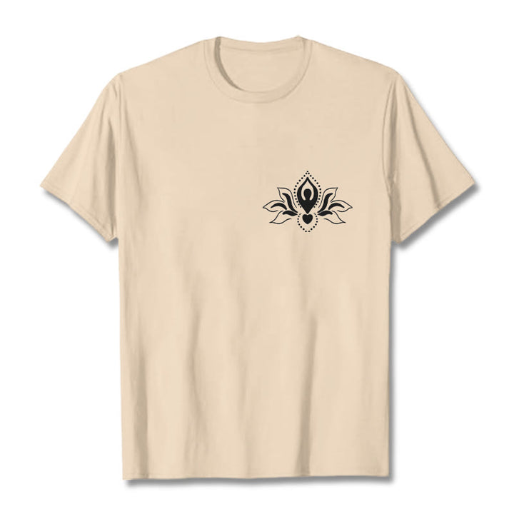 Camiseta con diseño de Buddha Stones de loto y meditación - Sopa de mariscos - 2XL - image 9