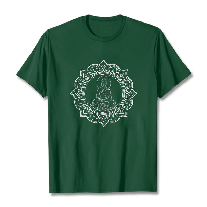 Camiseta con estampado de Buddha Stones de Buda - Verde bosque - 2XL - image 1
