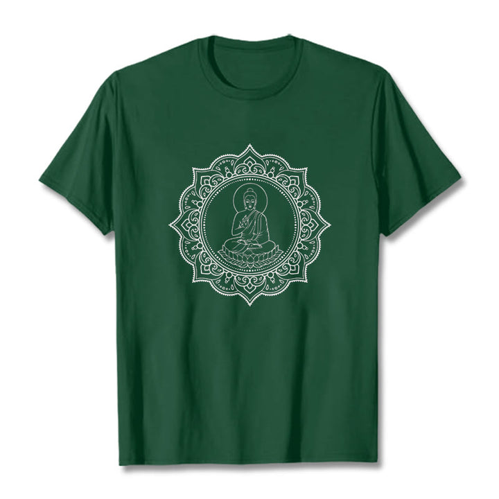 Camiseta con estampado de Buddha Stones de Buda - Verde bosque - 2XL - image 1