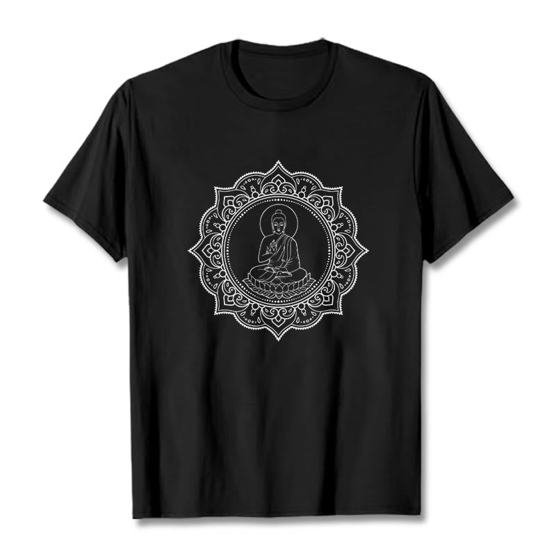 Camiseta con estampado de Buddha Stones de Buda - Negro - 2XL - image 4