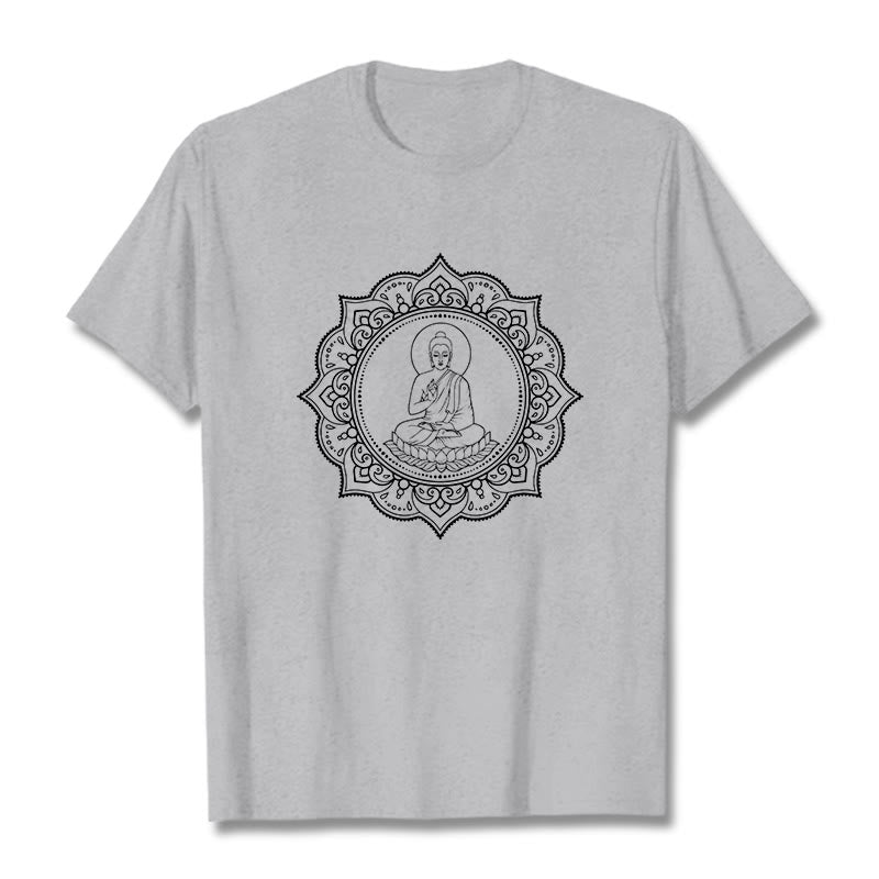 Camiseta con estampado de Buddha Stones de Buda - Gris claro - 2XL - image 20