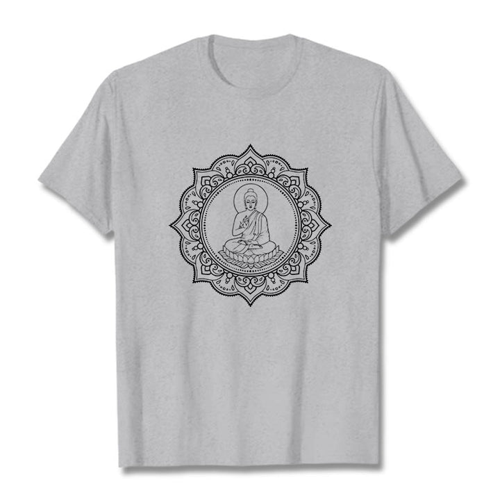 Camiseta con estampado de Buddha Stones de Buda - Gris claro - 2XL - image 20